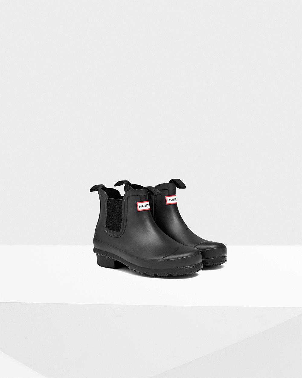 Botas Chelsea Hunter Niños - Original Big - Negros - QSMCZTA-56